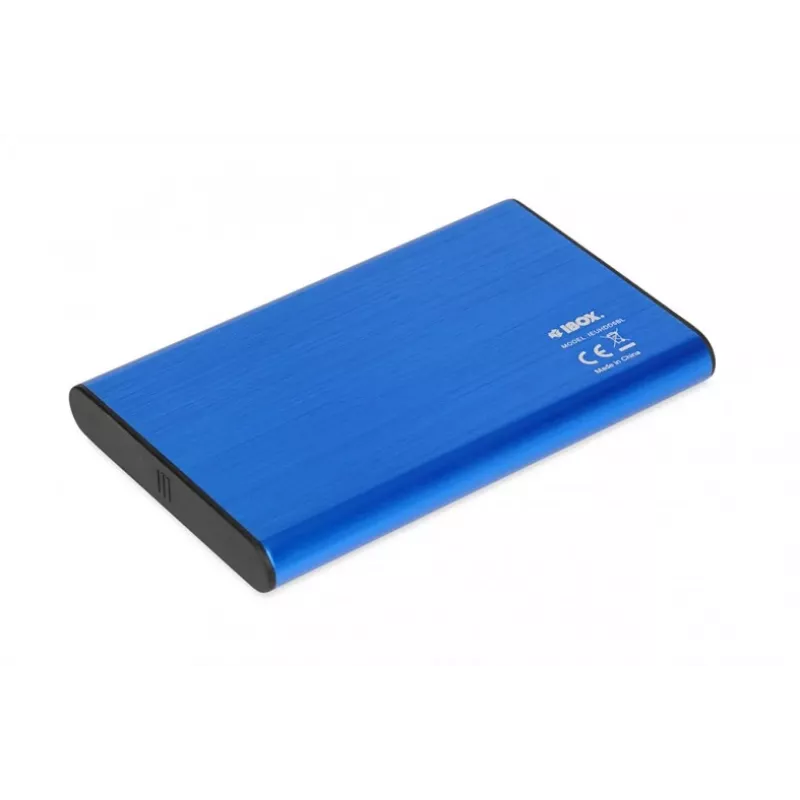 HDD/SSD enclosure IBOX HD-05 — 2.5 inch SATA III, USB 3.2 Gen 1 (Micro-USB B), up to 10 TB, blue