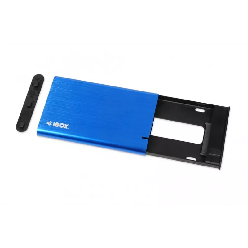 HDD/SSD enclosure IBOX HD-05 — 2.5 inch SATA III, USB 3.2 Gen 1 (Micro-USB B), up to 10 TB, blue