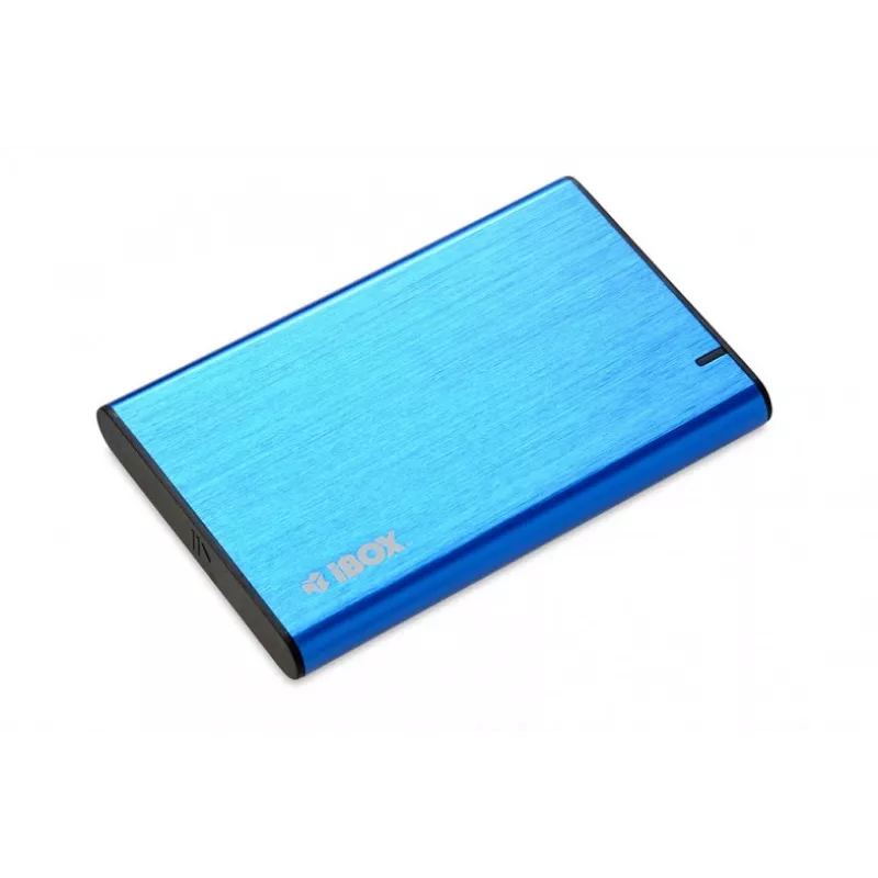 HDD/SSD enclosure IBOX HD-05 — 2.5 inch SATA III, USB 3.2 Gen 1 (Micro-USB B), up to 10 TB, blue