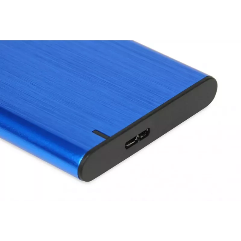 HDD/SSD enclosure IBOX HD-05 — 2.5 inch SATA III, USB 3.2 Gen 1 (Micro-USB B), up to 10 TB, blue