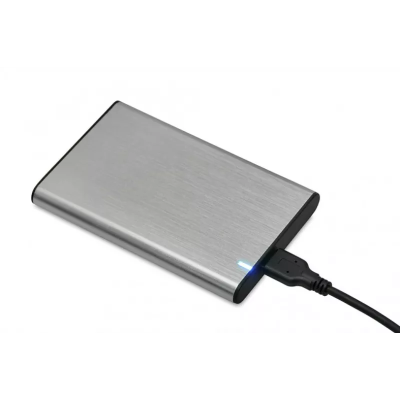 HDD/SSD enclosure IBOX HD-05 — 2.5 inch SATA III, USB 3.2 Gen 1 (5 Gbit/s), Micro-USB B, up to 10 TB, grey