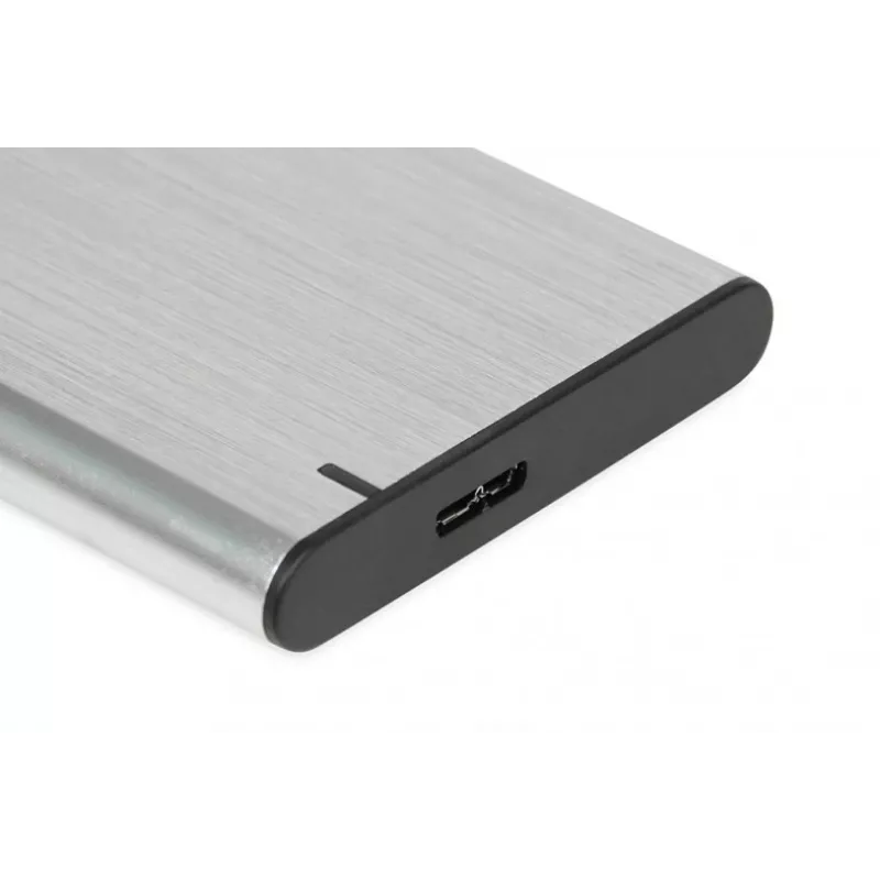 HDD/SSD enclosure IBOX HD-05 — 2.5 inch SATA III, USB 3.2 Gen 1 (5 Gbit/s), Micro-USB B, up to 10 TB, grey