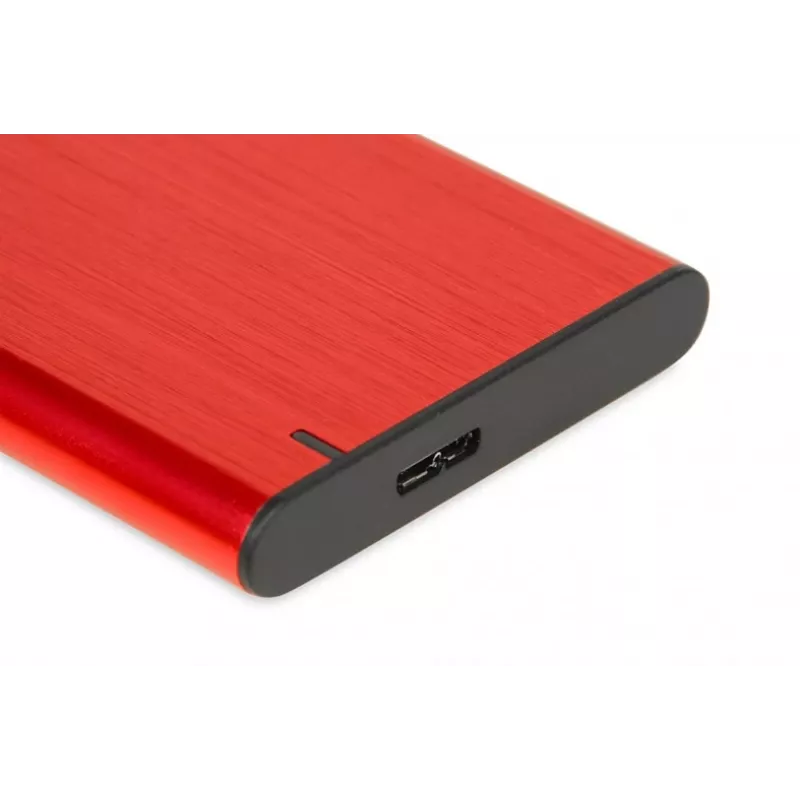 HDD/SSD enclosure IBOX HD-05 Red 2.5 inch — USB 3.2 Gen 1 (5 Gbit/s), JMicron JMS578, up to 10 TB