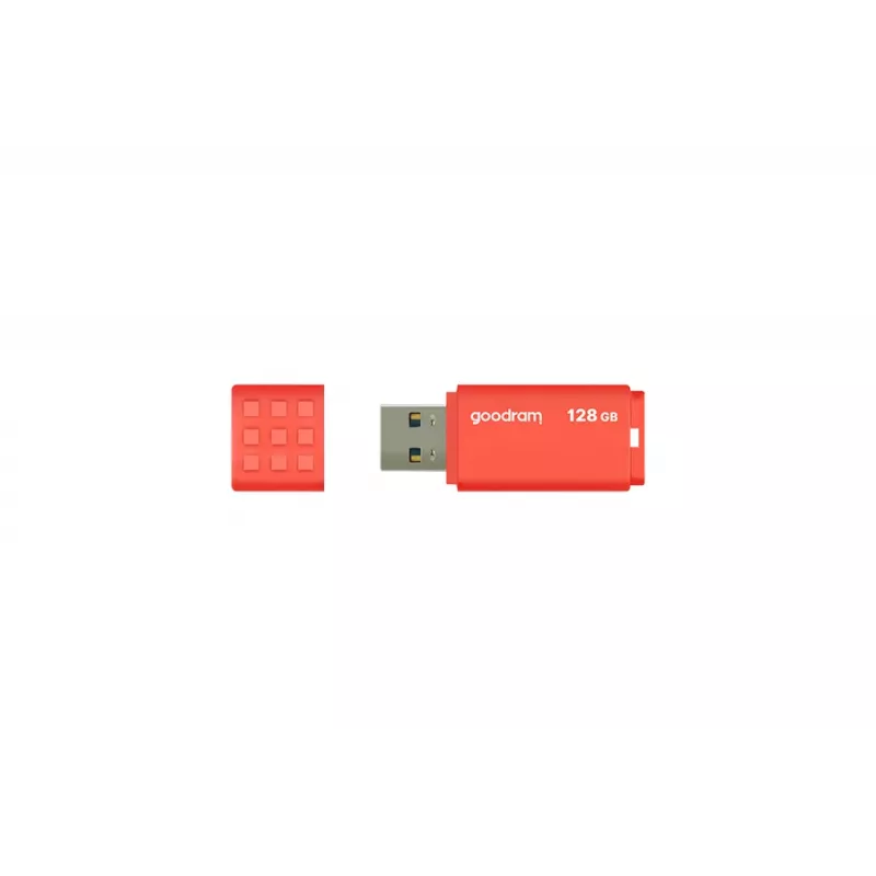 USB flash drive GOODRAM UME3 128 GB USB Type-A 3.2 Gen 1, orange, capless, 60/20 MB/s