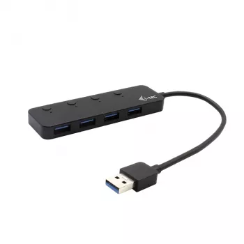 USB Hub i-tec USB 3.0 Metal HUB 4 Port with individual On/Off Switches