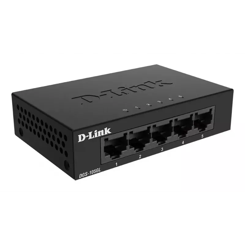 D-Link DGS-105GL/E network switch Unmanaged Gigabit Ethernet (10/100/1000) Black