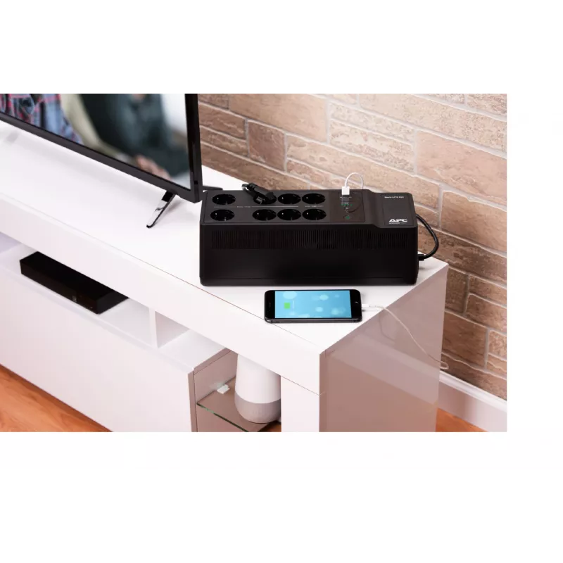 APC Back-UPS 650VA 230V 1 USB charging port - (Offline-) USV uninterruptible power supply (UPS) Standby (Offline) 0.65 kVA 400 W 8 AC outlet(s)