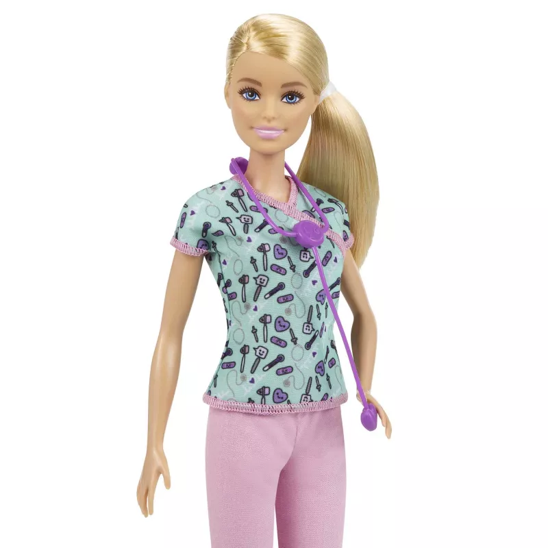 Barbie Nurse Doll with Scrubs, Clothes and Accessories, Fashion doll, Female, 3 yr(s), Girl, 304.8 mm, 120 g