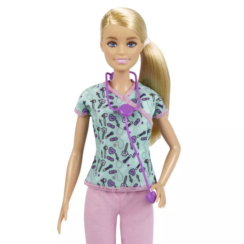 Barbie Nurse Doll with Scrubs, Clothes and Accessories, Fashion doll, Female, 3 yr(s), Girl, 304.8 mm, 120 g