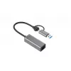 i-tec Metal USB-C/USB-A 2.5Gbps Ethernet Adapter, Wired, USB Type-A/USB Type-C, Ethernet, 2500 Mbit/s, Grey
