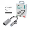 i-tec Metal USB-C/USB-A 2.5Gbps Ethernet Adapter, Wired, USB Type-A/USB Type-C, Ethernet, 2500 Mbit/s, Grey