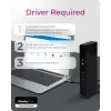 ICY BOX IB-DK2251AC Wired USB 3.2 Gen 2 (3.1 Gen 2) Type-A Black