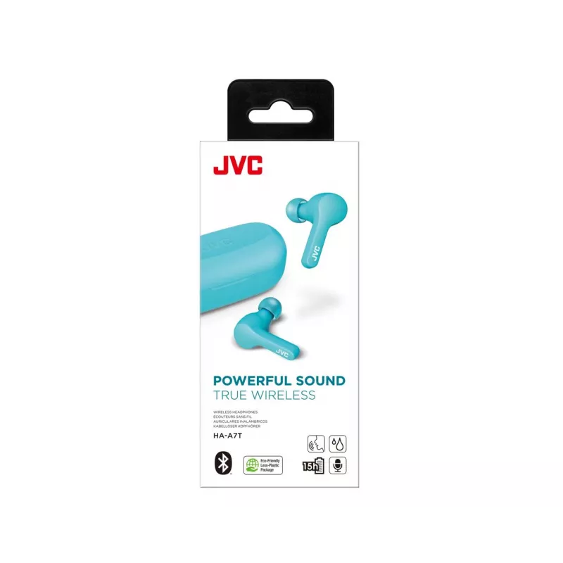 JVC HA-A7T-AN Headset True Wireless Stereo (TWS) In-ear Calls/Music Micro-USB Bluetooth Blue