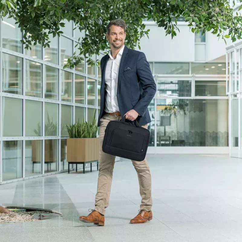 DICOTA Eco Top Traveller Base - 13-14.1in Notebook Case - Black / 300d Rpet Polyester