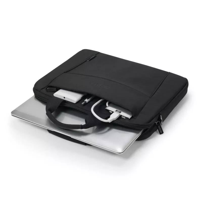 DICOTA Eco Slim Case Base - 13-14.1in Notebook Case - Black / 300d Rpet Polyester