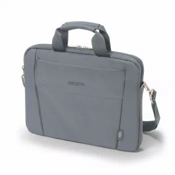 DICOTA Eco Slim Case Base - 13-14.1in Notebook Case - Grey / 300d Rpet Polyester