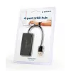 USB hub Gembird UHB-U2P4-04 — 4-port USB 2.0, plug-and-play, black, 480 Mbit/s