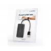 USB hub Gembird UHB-U2P4-04 — 4-port USB 2.0, plug-and-play, black, 480 Mbit/s