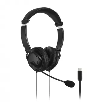 Kensington Classic USB-C Headset with Mic, Wired, Calls/Music, Headset, Black