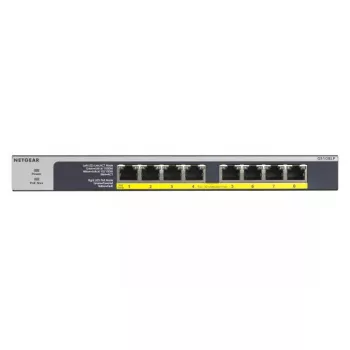 NETGEAR GS108LP Unmanaged Gigabit Ethernet (10/100/1000) Power over Ethernet (PoE) 1U Black, Grey