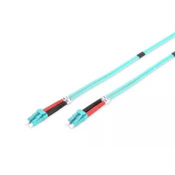 DIGITUS Fiber Optic Patch Cord, LC to LC Multimode 50/125 µ, Duplex Length 2m Class OM3