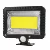 Outdoor solar LED floodlight MACLEAN MCE438, 5W, 400 lm, IP44, Li-Ion 5.2V, wall-mounted, white light, black