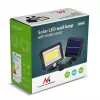 Outdoor solar LED floodlight MACLEAN MCE438, 5W, 400 lm, IP44, Li-Ion 5.2V, wall-mounted, white light, black
