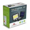 Outdoor solar LED floodlight MACLEAN MCE438, 5W, 400 lm, IP44, Li-Ion 5.2V, wall-mounted, white light, black