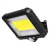 Outdoor solar LED floodlight MACLEAN MCE438, 5W, 400 lm, IP44, Li-Ion 5.2V, wall-mounted, white light, black