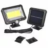 Outdoor solar LED floodlight MACLEAN MCE438, 5W, 400 lm, IP44, Li-Ion 5.2V, wall-mounted, white light, black