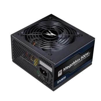 Zalman ZM500-TXII V2 MegaMax 80PLUS 230V EU STANDARD Certified high efficiency PCI-E power supply unit 500 W 20+4 pin ATX Black