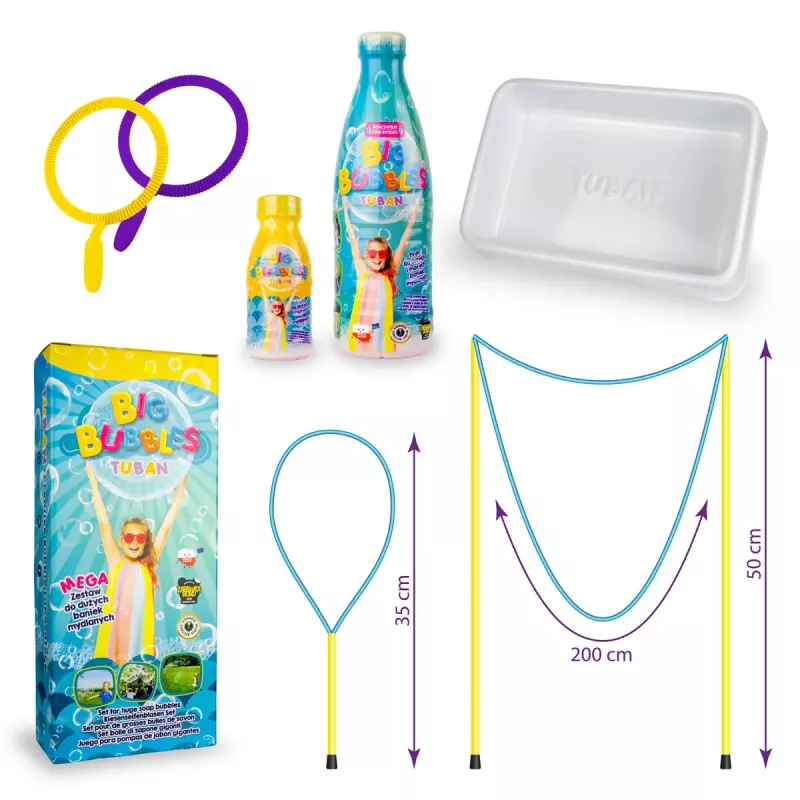 Bubble set Tuban MEGA SET FOR BIG BUBBLES Recommended age 3 years
