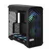 PC Tower case Fractal Design Torrent Tower Black — supports ATX/EATX/ITX, 2x180mm front fans, 2x3.5 inch bays, 4x2.5 inch bays, tempered glass