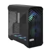 PC Tower case Fractal Design Torrent Tower Black — supports ATX/EATX/ITX, 2x180mm front fans, 2x3.5 inch bays, 4x2.5 inch bays, tempered glass