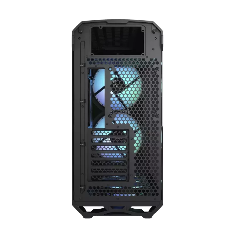PC Tower case Fractal Design Torrent Tower Black — supports ATX/EATX/ITX, 2x180mm front fans, 2x3.5 inch bays, 4x2.5 inch bays, tempered glass