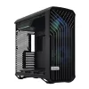 PC Tower case Fractal Design Torrent Tower Black — supports ATX/EATX/ITX, 2x180mm front fans, 2x3.5 inch bays, 4x2.5 inch bays, tempered glass