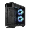 PC Tower case Fractal Design Torrent Tower Black — supports ATX/EATX/ITX, 2x180mm front fans, 2x3.5 inch bays, 4x2.5 inch bays, tempered glass