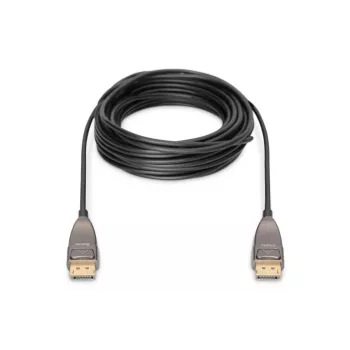DIGITUS DisplayPort AOC hybrid-fiber connection cable M/M UHD 8K@60Hz, CE, black 20m