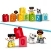 LEGO DUPLO number train 10954 – early learning train with numbered carriages for counting and sorting