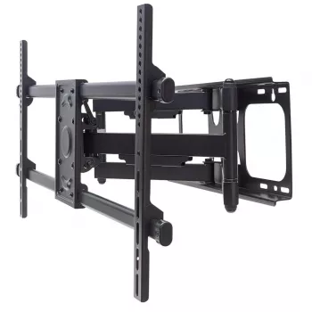 Manhattan Wall Mount for TV & Monitors (Full Motion), For screens 37 inch to 75 inch, VESA compatibility: all between 200x200mm to 800x400mm - check the dimensions of the four mounting holes on back of screen to ensure it fits, Max 75kg, Black, Bracket, Lifetime Warranty