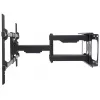 Manhattan Wall Mount for TV & Monitors (Full Motion), For screens 37 inch to 75 inch, VESA compatibility: all between 200x200mm to 800x400mm - check the dimensions of the four mounting holes on back of screen to ensure it fits, Max 75kg, Black, Bracket, Lifetime Warranty