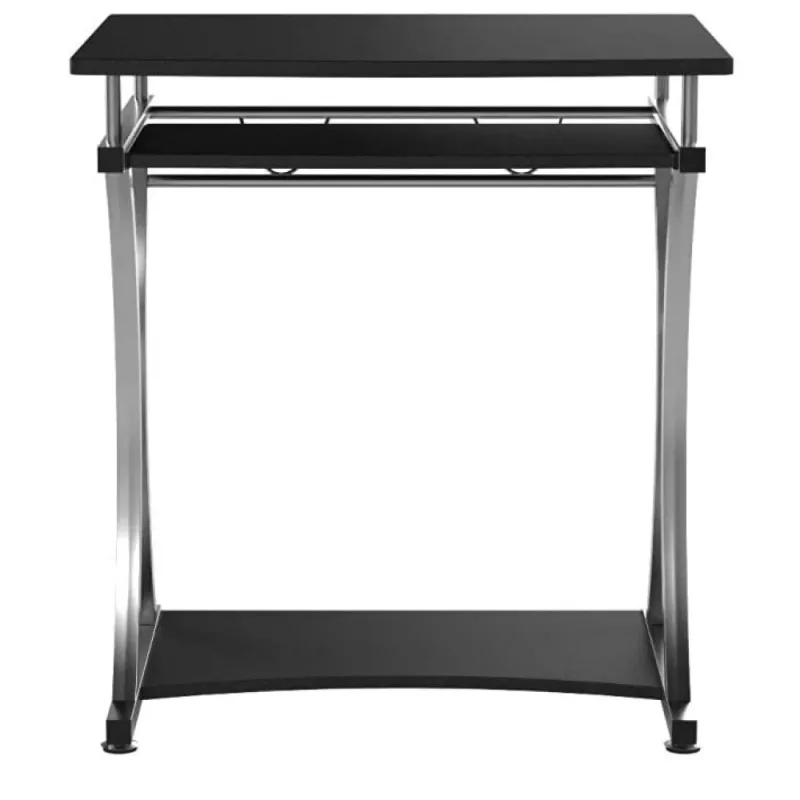 Techly Compact Desk for PC with Removable Tray, Black Graphite ICA-TB 328BK