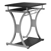 Techly Compact Desk for PC with Removable Tray, Black Graphite ICA-TB 328BK