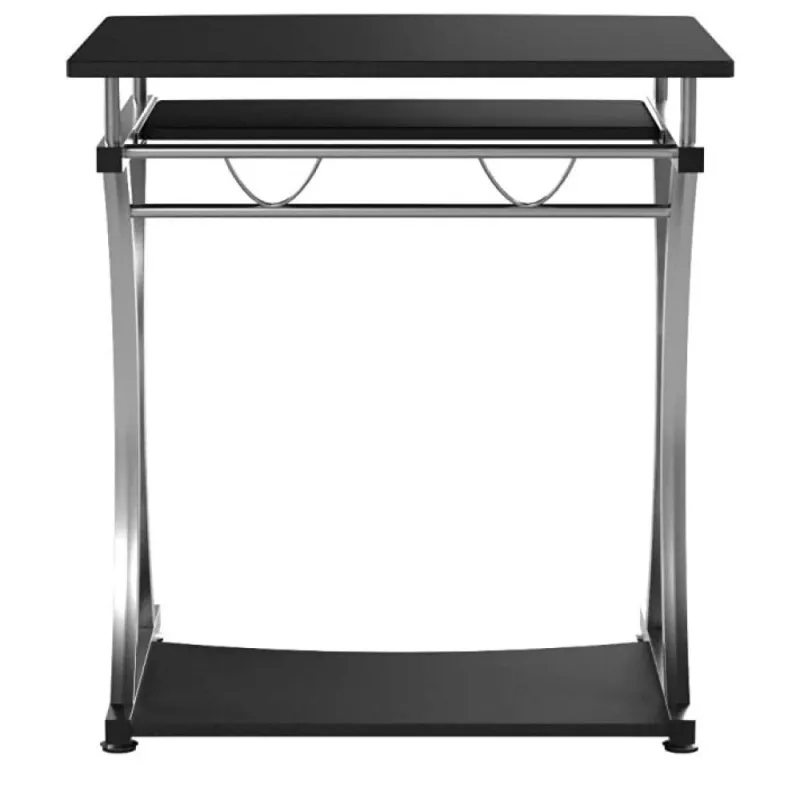 Techly Compact Desk for PC with Removable Tray, Black Graphite ICA-TB 328BK