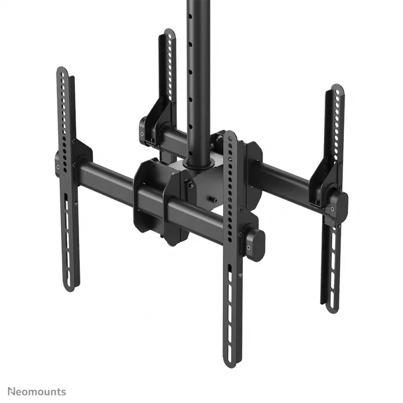 Neomounts NM-C440DBLACK Dual monitor/TV mount ceiling 32-60 inch - h 56-91 cm