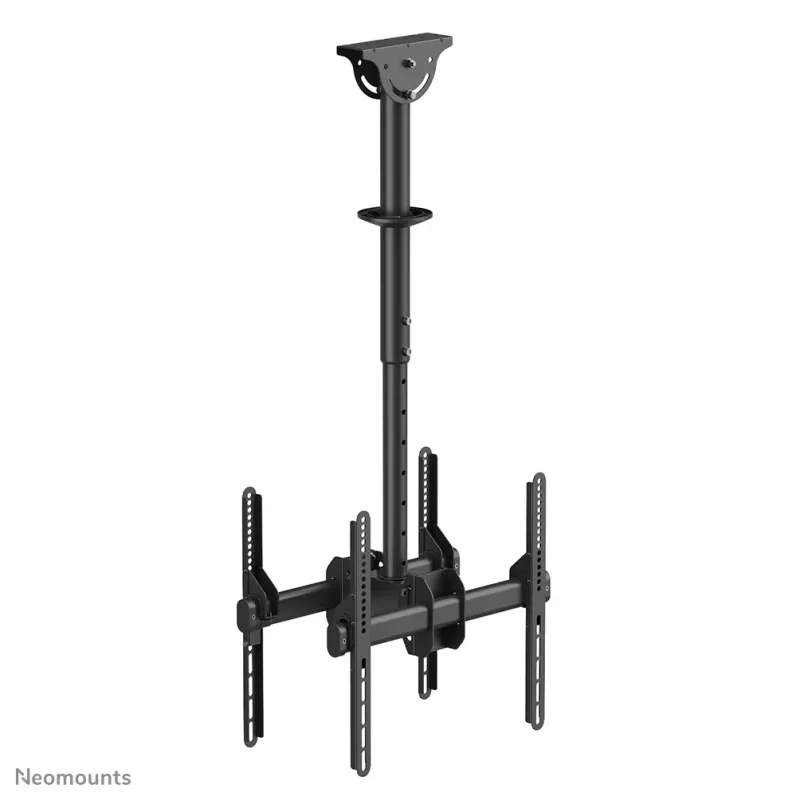 Neomounts NM-C440DBLACK Dual monitor/TV mount ceiling 32-60 inch - h 56-91 cm