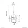 Neomounts NM-C440DBLACK Dual monitor/TV mount ceiling 32-60 inch - h 56-91 cm