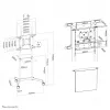 Neomounts NS-M1250BLACK TV trolley 37-70 inch - rotatable