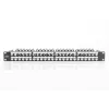 DIGITUS Modular Patch Panel, shielded 48-port, label field, 1U, rack mount, color black RAL 9005