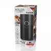 Burr grinder Adler AD4446BS — 150 W, stainless steel burrs, 75 g bean hopper, black